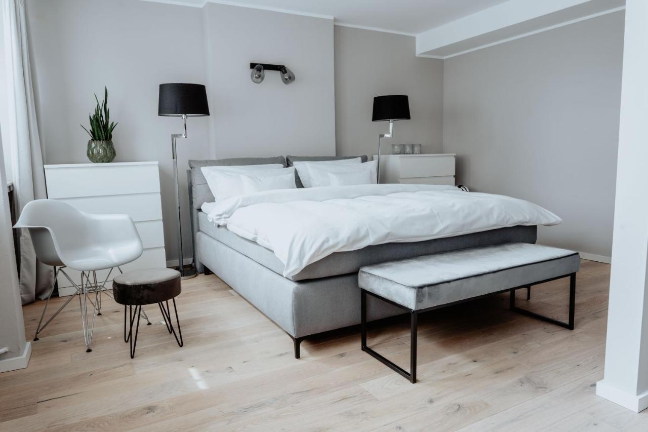2-Zimmer City Apartment 57M² Mit King Size Bett Und Kueche มึนสเทอร์ ภายนอก รูปภาพ