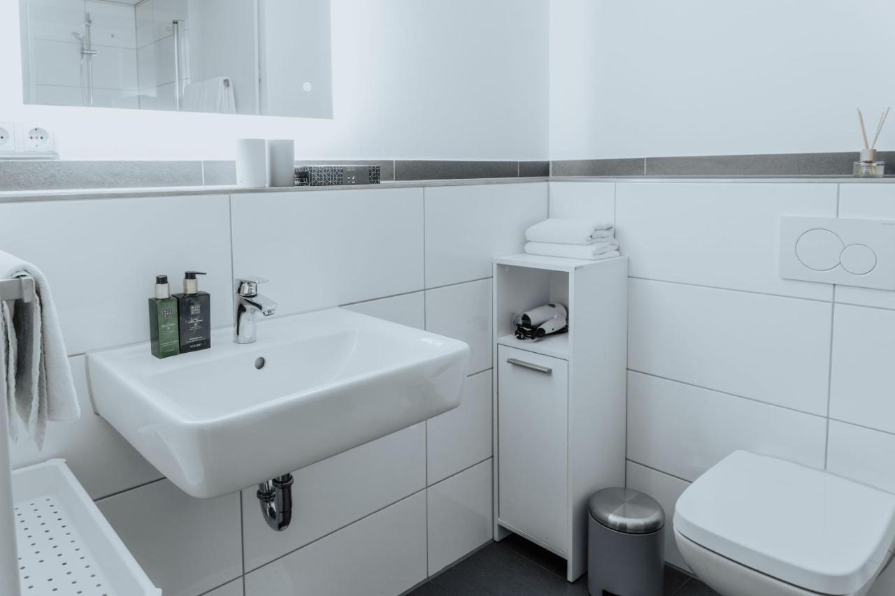 2-Zimmer City Apartment 57M² Mit King Size Bett Und Kueche มึนสเทอร์ ภายนอก รูปภาพ