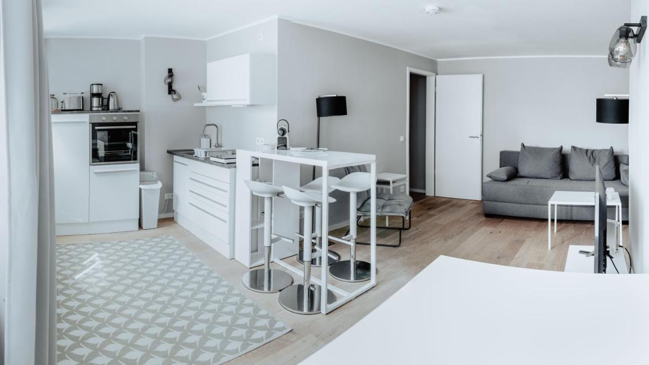 2-Zimmer City Apartment 57M² Mit King Size Bett Und Kueche มึนสเทอร์ ภายนอก รูปภาพ